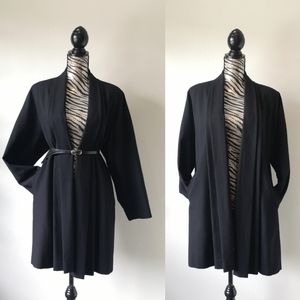 Vintage wool Giovanni pleated kimono style blazer